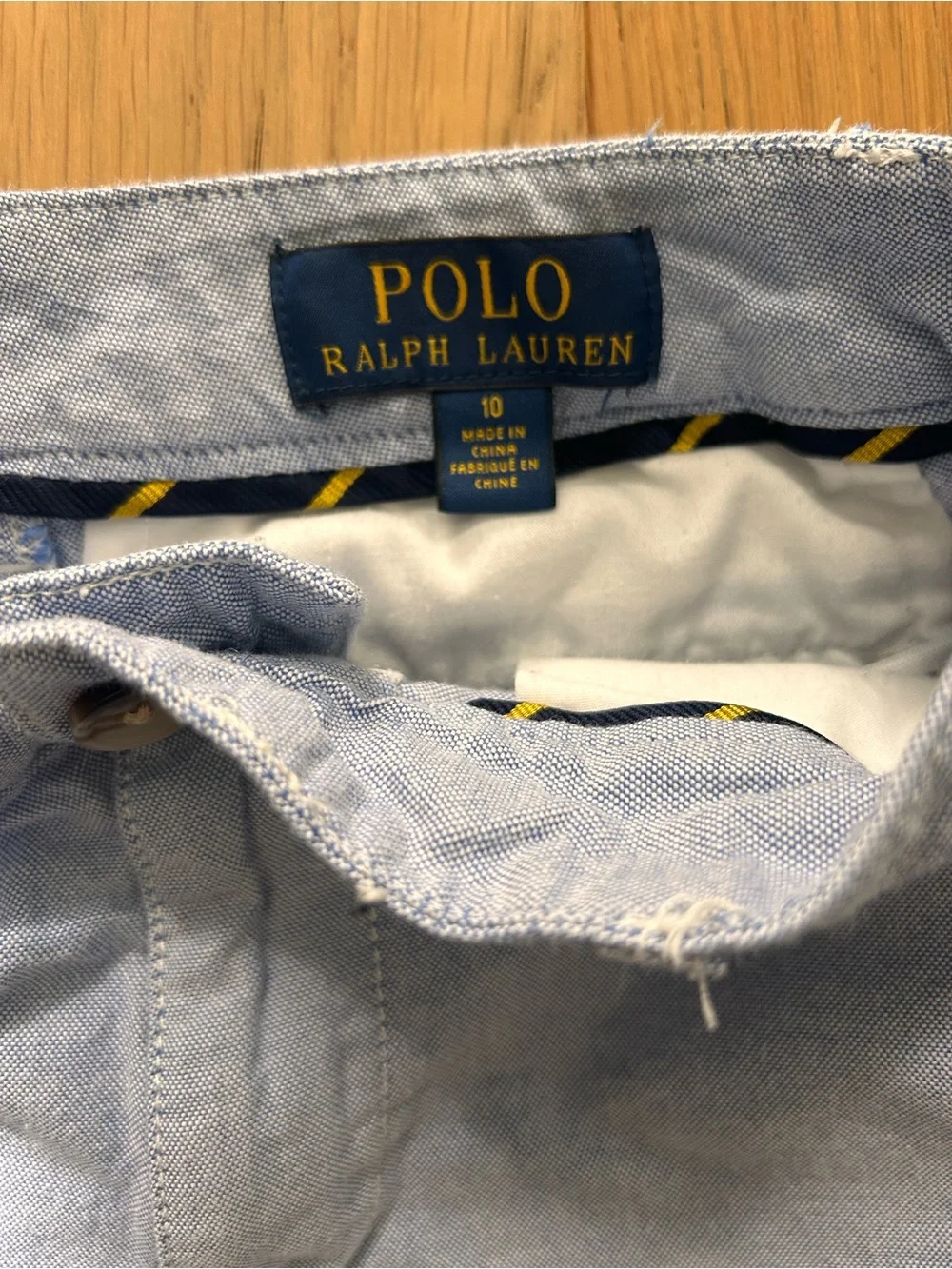 Polo Ralph Lauren Boys Light Blue Oxford Chino Shorts
